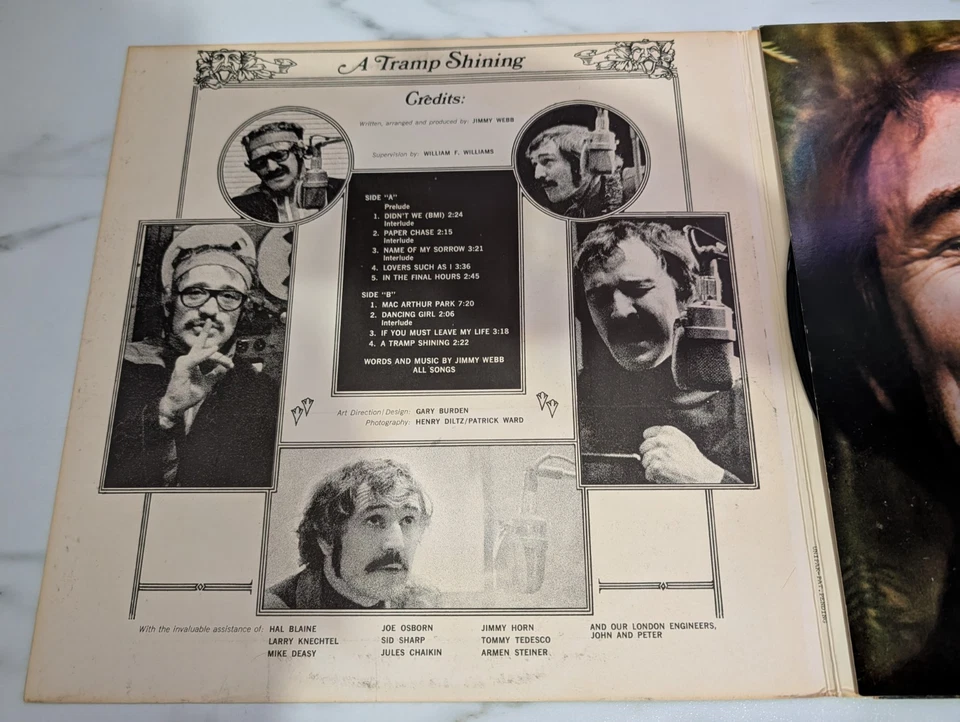 Richard Harris – A Tramp Shining 1968 Vinyl LP DS-50032 VG+/NM Unipak Repress - Image 4 of 4