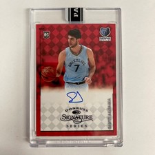 2021-22 Panini Instant Donruss Signature Series Santi Aldama #DS30 RC Auto 01/25