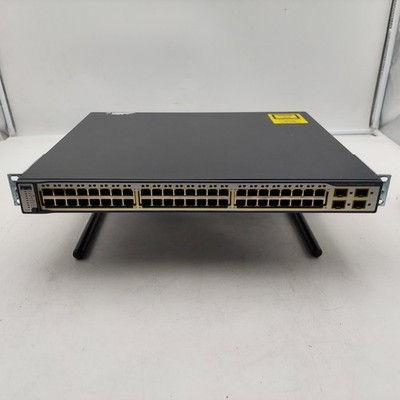 Cisco Catalyst WS-C3750-48PS-S 48-Port Rack Mountable Ethernet Switch