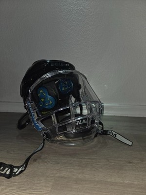 Bauer Re-Akt 150 Hockey Helmet Black Medium 7-7 1/2 with Bauer Concept 3 Visor