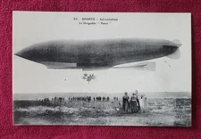 CARTE POSTALE DIRIGEABLE "PATRIE" - AVIATION BALLON PILOTE