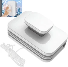 Magnetic Windshield Cleaner Tool, Widen Double-Sided Window Cleaner with Anti-Fa