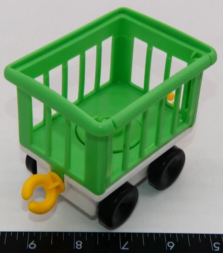 Vintage 1991 Fisher Price Little People Circus Train Green Cage Car Only Chunky