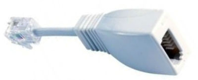 BT-Buchse auf RJ11-Stecker 4-polig Telefon Telefonkabel Adapter Konverter UK