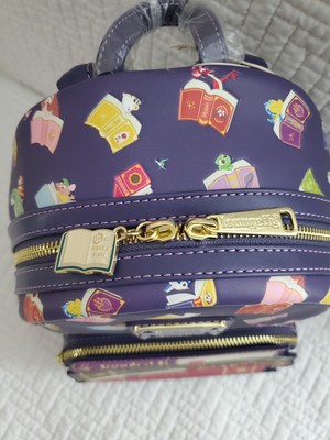 Loungefly Disney Princess Books Allover Print Mini Backpack  display picture 2
