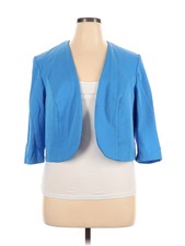 Maya Brooke Women Blue Blazer 16 Plus