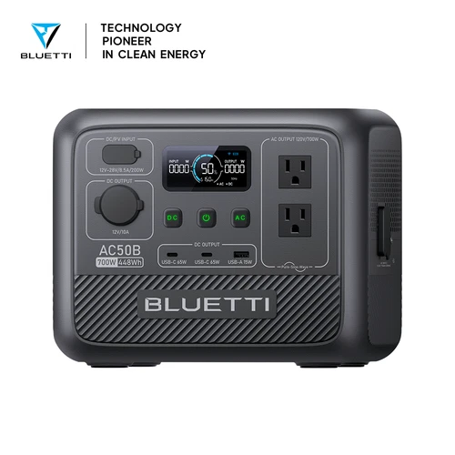 BLUETTI AC50B 700W 448Wh Portable Power Station for Mountain Trip Camping Gear