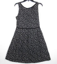 Gap Heart Sleeveless Dress Women's Size 6 Pleated Accordion Chiffon