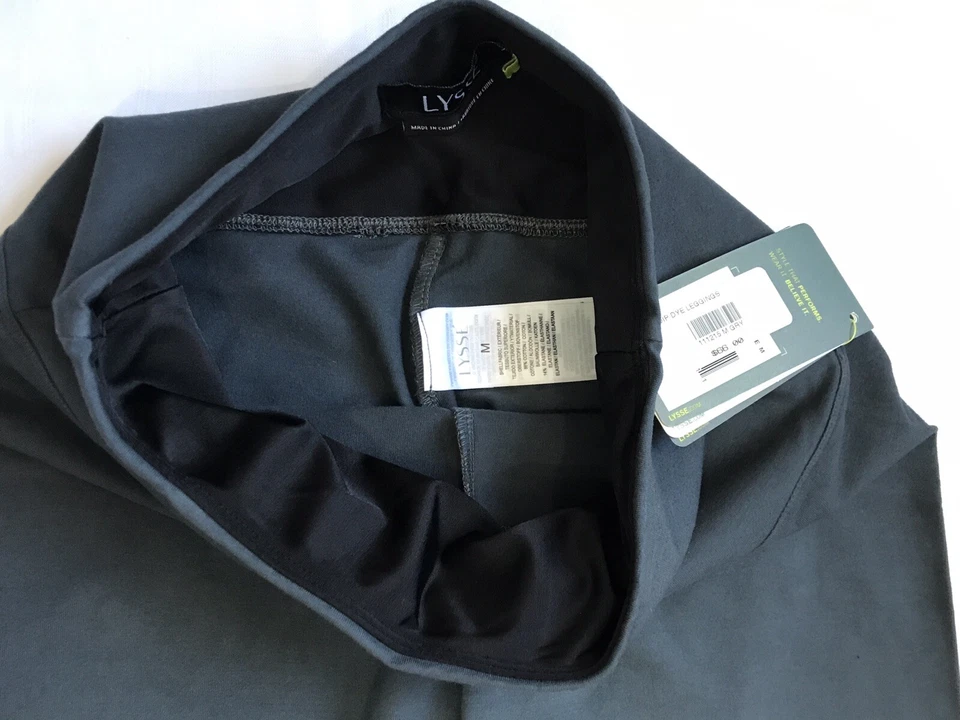 Leggings Lysse Dip Dye NUEVOS para Mujer M Gris Blanco Ombre Capri Mezcla de Algodón Nuevos con Etiquetas Foto 4 de 4