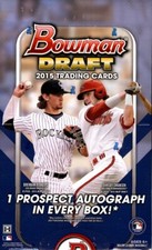 2015 BOWMAN DRAFT PICKS & PROSPECTS BASEBALL HOBBY 12 BOX CASE BLOWOUT CARDS