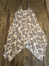 Jody California made in USA Cami dress size large flowy Hanky Hem