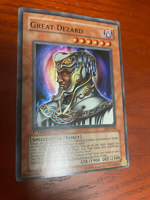 YuGiOh Great Dezard 1st ed PGD-020 SINGLE USED EXC CONDITION SEE PHOTOS