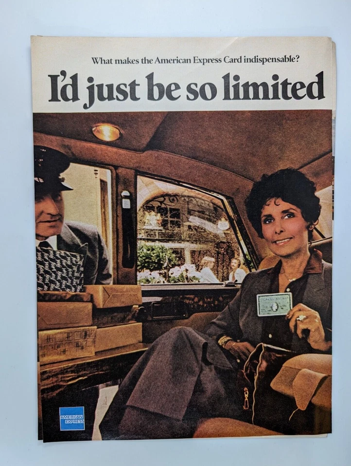 Lena Horne American Express Credit Card 2-Page 1979 Time Mag Print Ad 16x10.5" - Image 2 of 3