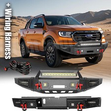 Aaiwa Front Rear Bumper Guard For 2019-2023 Ford Ranger Wwinch Plate Led Light