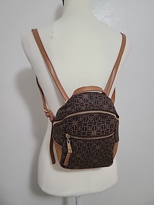 BROWN CONVERTIBLE MINI BACK PACK  LIGHTWEIGHT FASHION