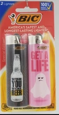 2 Pack Bic Lighters - Special Edition, Beer, Gift (M)