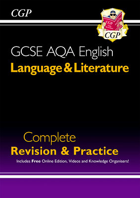 Neu GCSE 9-1 AQA englische Sprache & Literatur komplette Überarbeitung & Praxis CGP