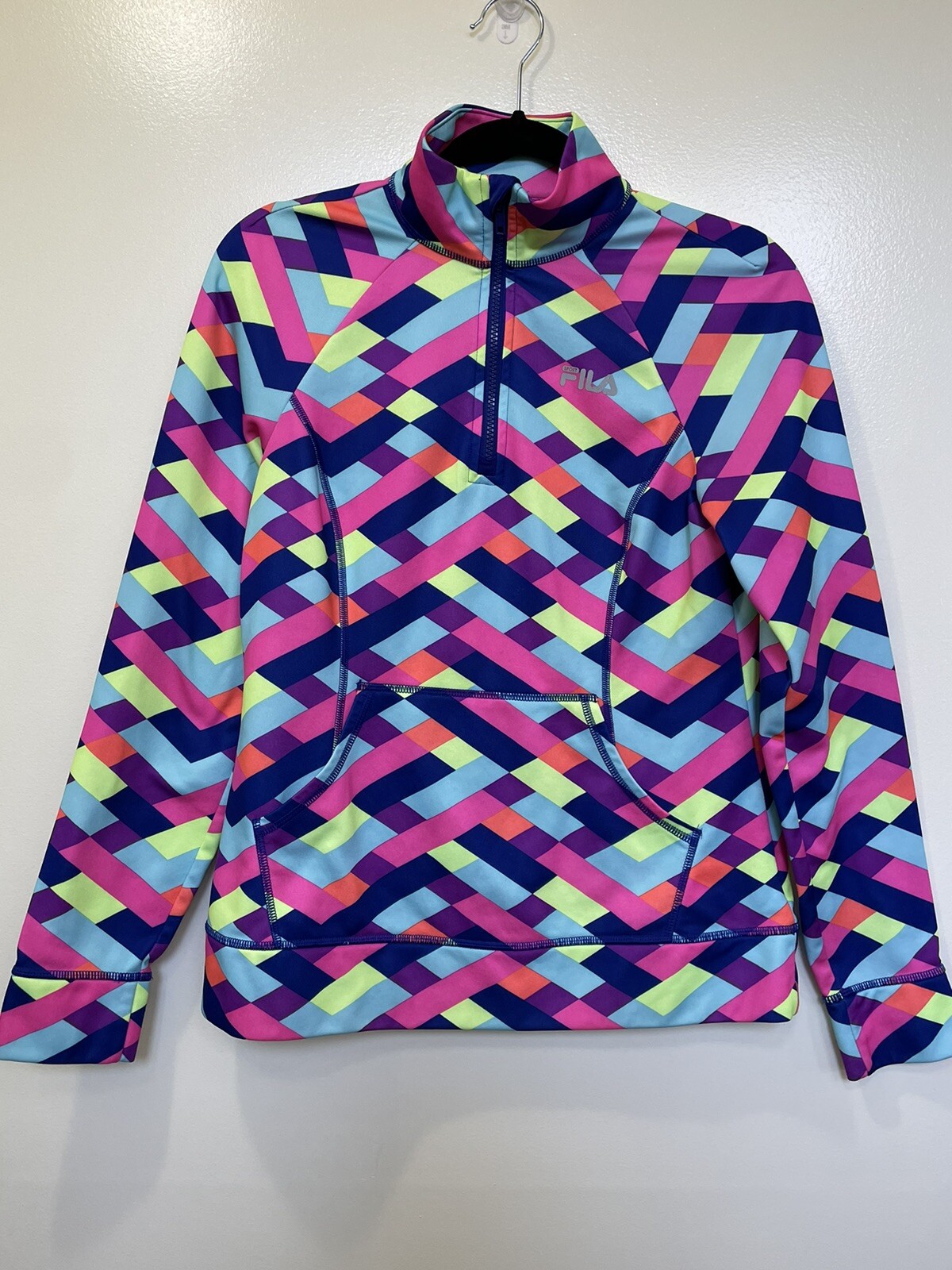 FILA Sport Donna Piccolo Pullover Camicia Giacca Luminosa Calcio Sport 1 4 Zip