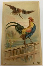 The Fighting Cocks and The Eagle FAS Made In The USA 115 Trade Card