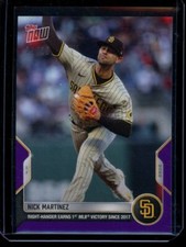 2022 Topps Now #37 Nick Martinez Purple Parallel Card #d 23/25