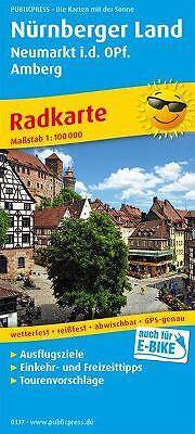 Nuremberg region, cycle map 1:100,000,  ,