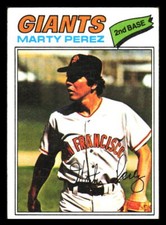1977 Topps Marty Perez #438 San Francisco Giants Low Grade Card