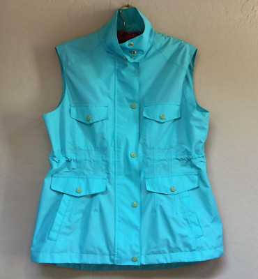 Vintage Peter Millar Womens Medium Blue Roundup 2013 Element Water Vest