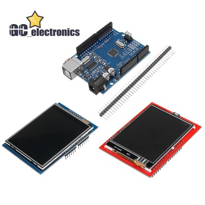 UNO R3 board + 2.8TFT + 2.4TFT LCD Screen Display Module Kit For Arduino A3GU
