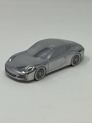 Porsche 911 Carrera Aluminum Billet Chrome Model Scale 1:43