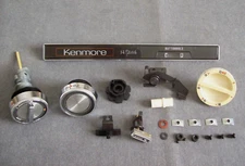 Kenmore 158.17812 Sewing Machine Stitch Select Knobs, Reverse Lever & Misc Parts
