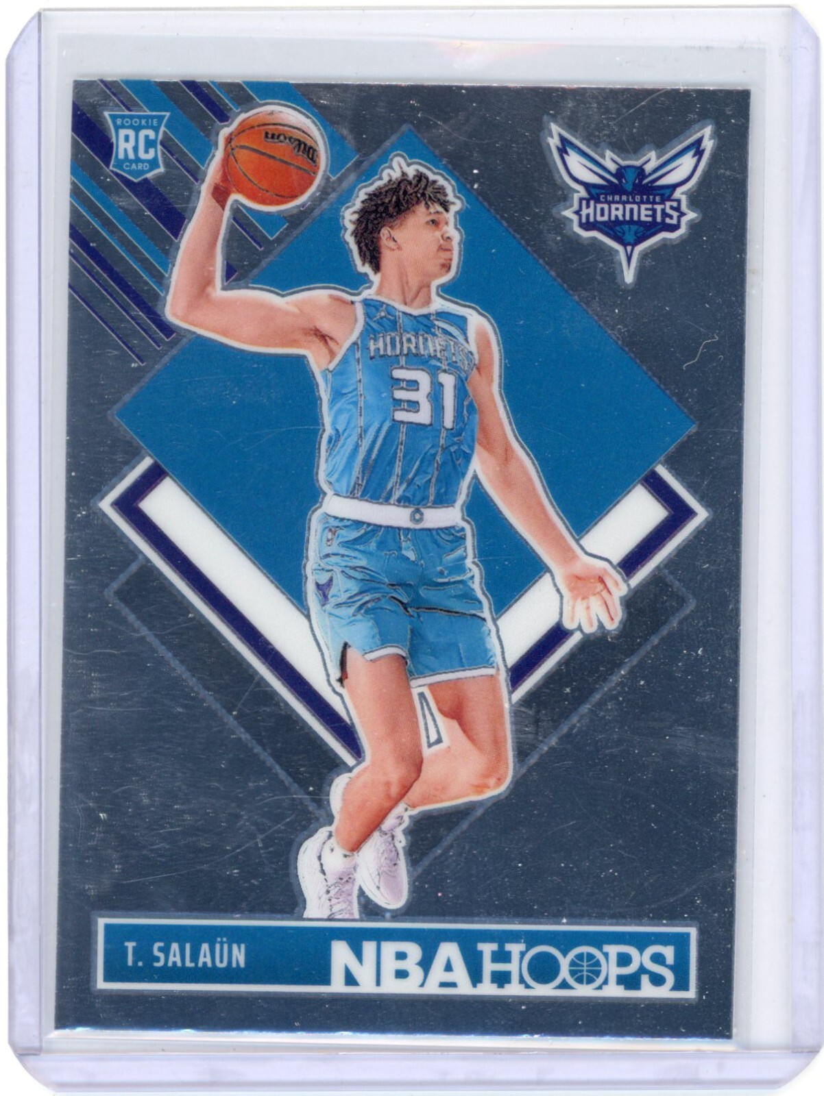 2024-25 Panini Hoops Tidjane Salaun RC Premium Rookie Tribute #292 Hornets