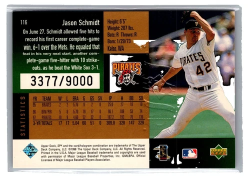 Jason Schmidt Trading Cards