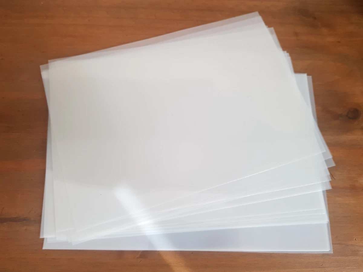 10 Fogli Per Stencil In PET Traslucidi 30,5x21,7 Cm Per Fai Da Te