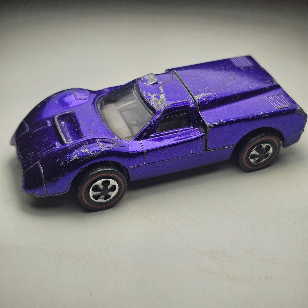 Vintage 1967 Redlines Hot Wheels FORD J-CAR by Mattel Purple