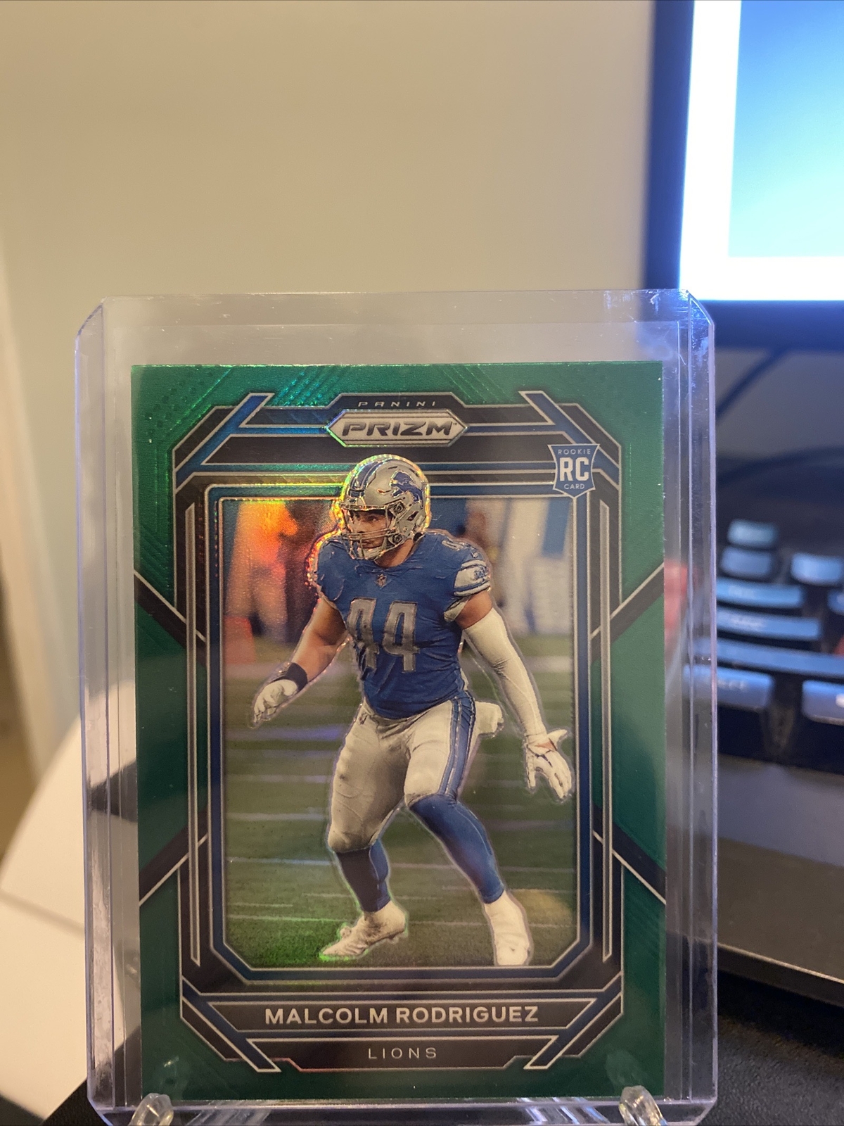 2022 Panini Prizm Rookies Green Prizm Malcolm Rodriguez #350 Rookie RC