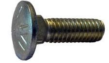 3/8-16X2 1/2 Carriage Bolt Grade 8 Fully Threaded Zinc Yellow (Pack of 10)