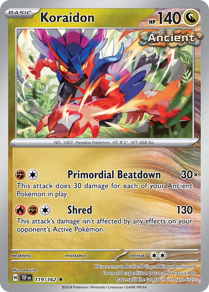 Koraidon 119/162 Rare Holo | Temporal Forces | Pokemon Card | eBay