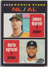 2020 Topps Heritage #27 James Marvel/Dario Agrazal NL/AL RS Pirates/Tigers