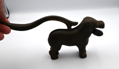 Vintage, English made, großer Nussknacker aus Gusseisen für Hunde