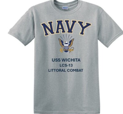 USS WICHITA  LCS-13 * LITTORAL*NAVY EAGLE*SHIRT. OFFICIALLY LICENSED
