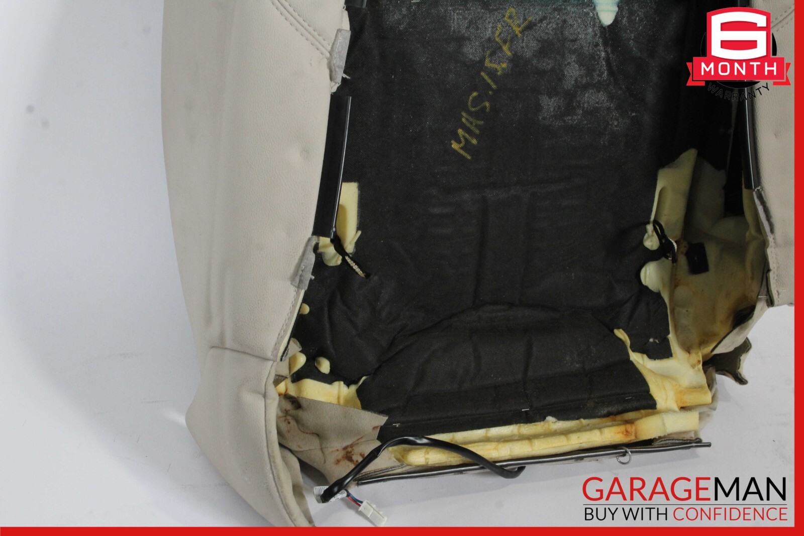 14-17 Maserati Ghibli M157 Front Right Side Top Upper Seat Cushion Cover Gray