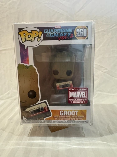 Funko POP! Guardians of the Galaxy Vol.2 - Groot (Mix Tape) #260 Collector Corps
