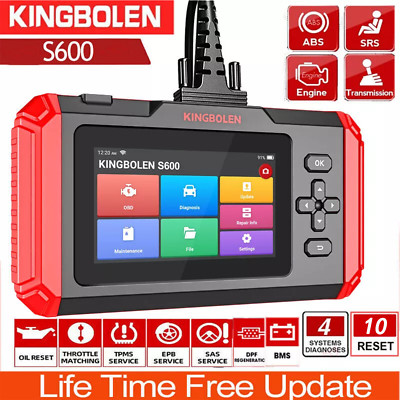KINGBOLEN S600 Profi KFZ Diagnosegerät Auto OBD2 Scaner TPMS 4System mit 10Reset