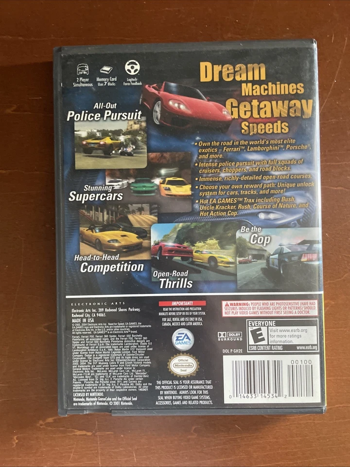 Need For Speed Hot Pursuit 2 Nintendo GameCube Player’s Choice Complete CIB - Image 2 of 3