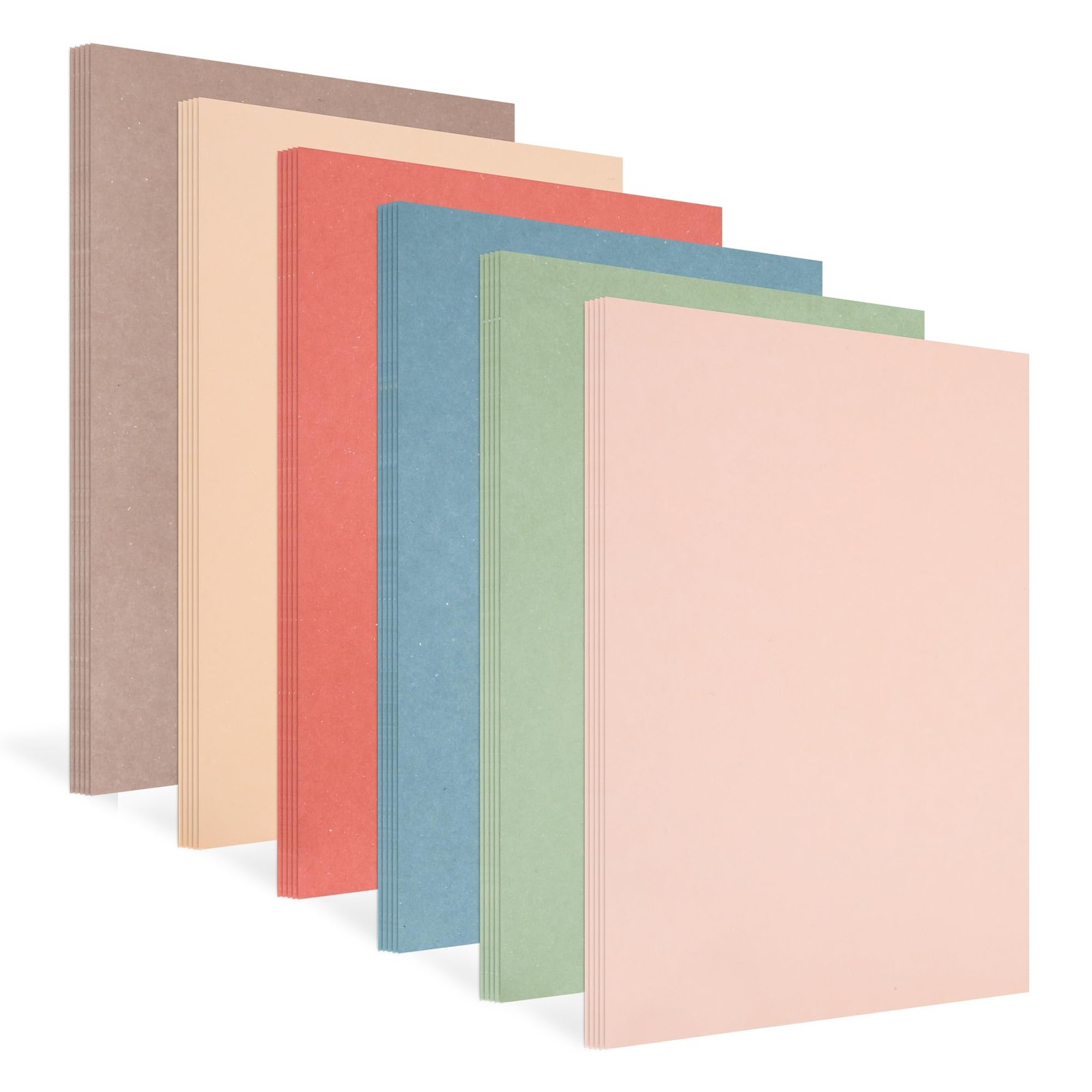8.5x11 Colored Cardstock 30 Sheets, 230gsm/85lb Assorted Colors Heavy Craft