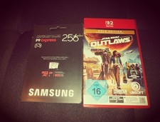 Nintendo Switch 2 Micro SD Express Card 256GB und Star Wars Outlaws