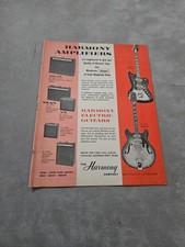 TBOOK47 MAGAZINWERBUNG 11X8" HARMONY COMPANY - E-GITARREN & VERSTÄRKER