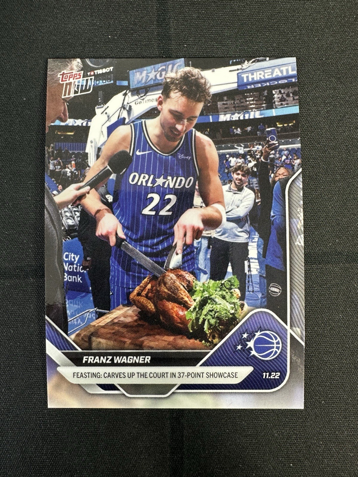 Franz Wagner 2025-26 NBA Topps NOW Card 62SP Short Print Image Variation Turkey