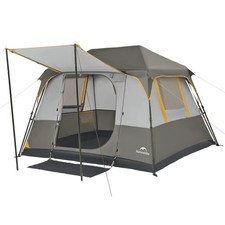 Naturehike Cape 4/6/8 Person Camping Tent, 60S Easy Setup 4 Person, Grey 
