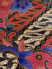 Beautiful and Colorful Cotton Print Fabric 5-1/3 yards 44 inch wide
